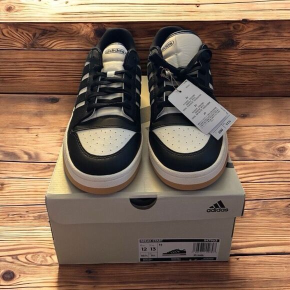 Adidas Turnaround Black White Brown IH7963 Shoe Sneaker Trainer M12 - Picture 2 of 7